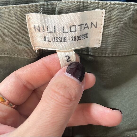 Nili Lotan Lace Up Cropped Military Pants - Picture 6 of 10